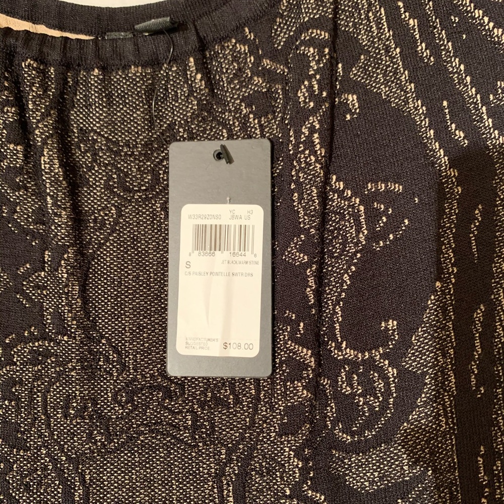 Paisley Pointelle Sweater Dress